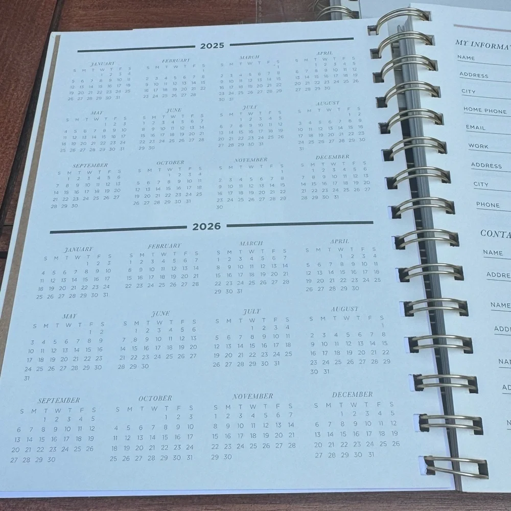 Set Of Two Threshold Floral Planner